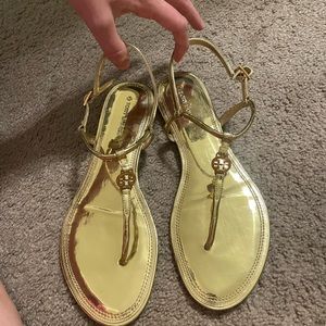 Gold Tory Burch Sandals